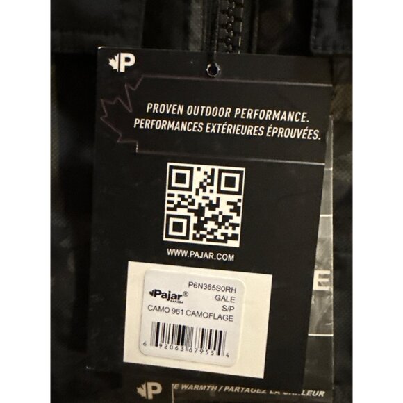 Men's Pajar Canada Packable Camouflage Rain Jacket - New with Tags, Size S/P - Picture 7 of 7